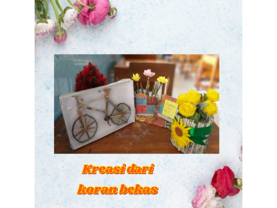 kreasi dari koran bekas